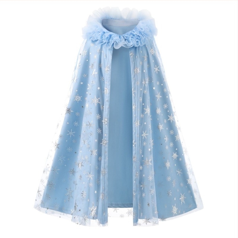 Rochie de printesa Aisha pentru fete transfrontaliere, europene și americane, Ins Aisha, rochii pentru copii, pelerină, toamnă și iarnă, căptușită cu fleece