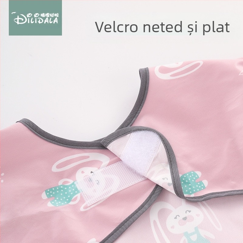 Blw Eating Artefact Baby Anti-Apă Murdară All-In-One Bib Pad Sufragerie Scaun Masă Baby Smock cu Mânecă Lungă Mâncare Independentă