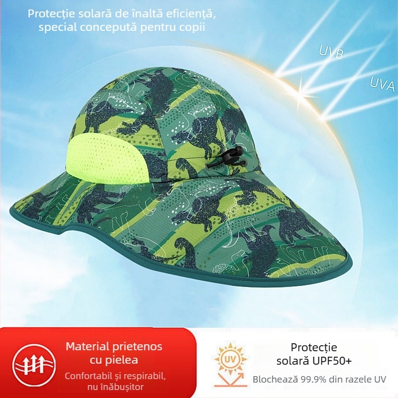 Pălărie de soare pentru copii, de vară, pentru bebeluși, pălărie de soare subțire, pentru băieți și fete, cu bor mare, pentru pescar