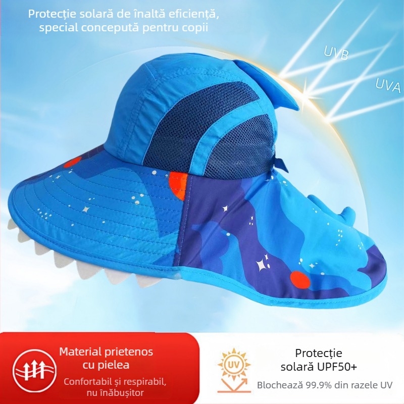 Pălărie de soare pentru copii, de vară, pentru bebeluși, pălărie de soare subțire, pentru băieți și fete, cu bor mare, pentru pescar