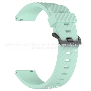 Pentru Samsung Watch 7 Curea din silicon din molid, cataramă neagră, curea din silicon, 20/22 mm, curea din molid