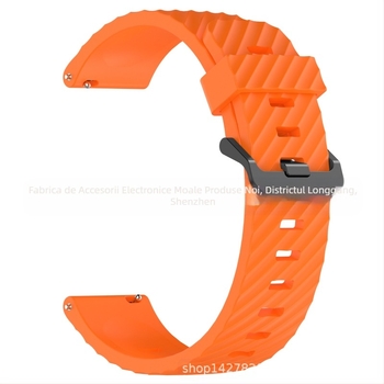 Pentru Samsung Watch 7 Curea din silicon din molid, cataramă neagră, curea din silicon, 20/22 mm, curea din molid