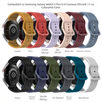 Pentru Samsung Galaxy Watch 5Pro Curea de silicon cu cataramă oficială colorată Watch 5/4