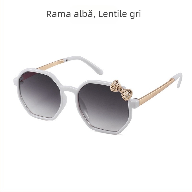 Ochelari de soare cu arc simplu pentru copii, noi, pentru băieți și fete, semi-metalice, anti-UV, ochelari de soare pentru bebeluși, la modă