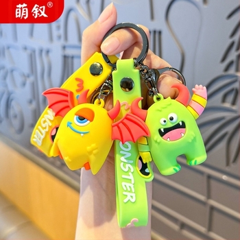Creative Monster Cartoon Keychain Femei Drăguț Tridimensional Doll Pandantiv La Modă Ghiozdan de Școală Agățat Cheie Mic Pandantiv
