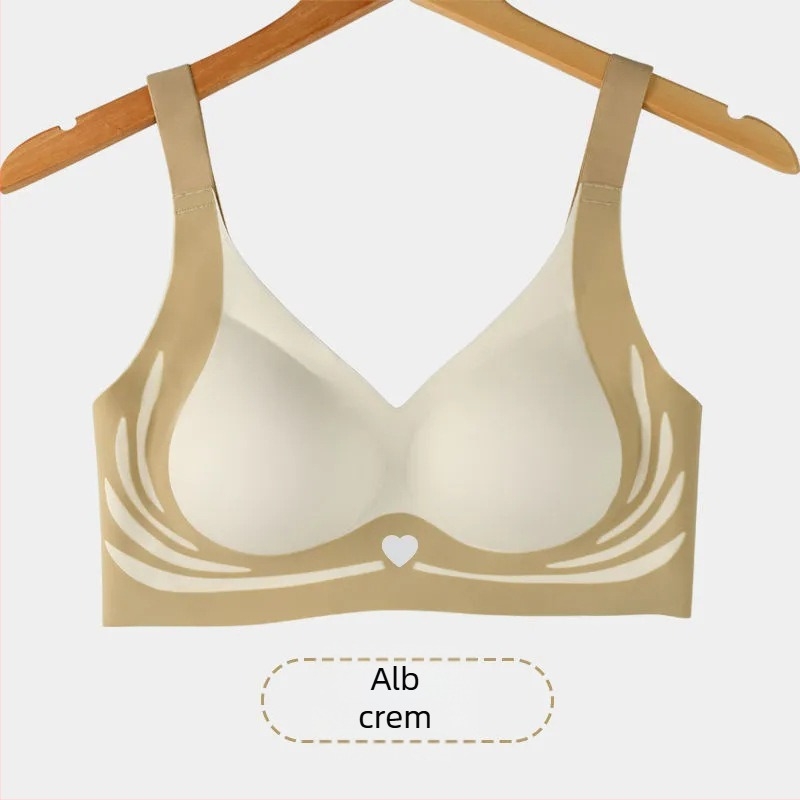 Lenjerie intimă respirabilă fără tăiere, din mătase de gheață, pentru femei, frumos, cu spate push-up, anti-lăscere