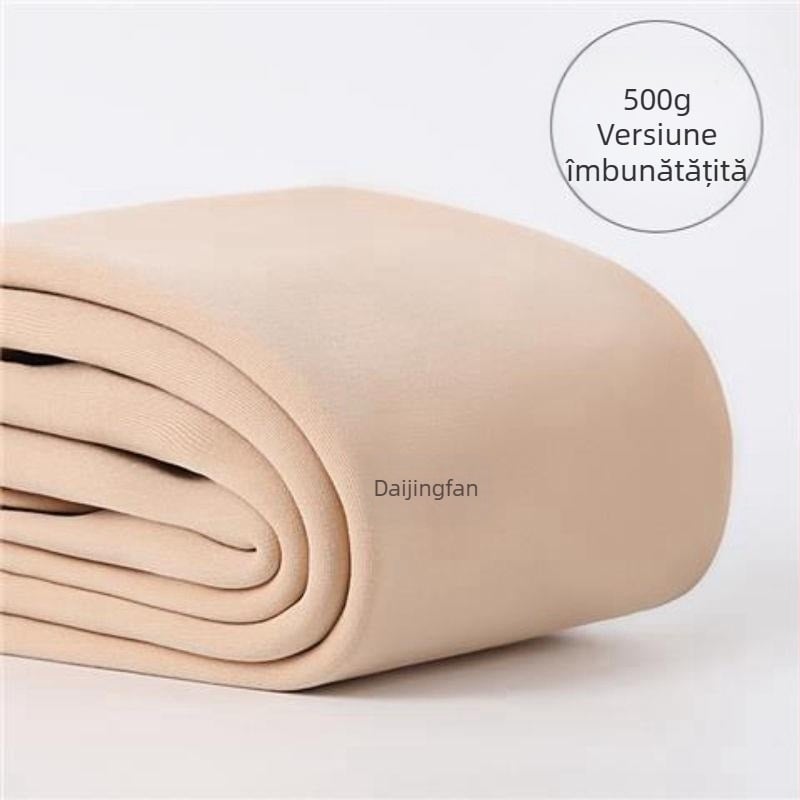 Colanți groși 500 Kete pentru femei, toamna și iarna, îmbrăcăminte exterioară din catifea, îngroșată, culoarea pielii, culoarea pielii, culoarea deschisă a picioarelor, artefacte calde