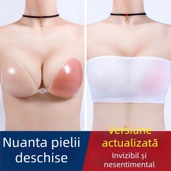 Sutien nou din silicon invizibil Push-Up pentru sâni, îngroșat, fără bretele, sexy, pentru rochie de mireasă