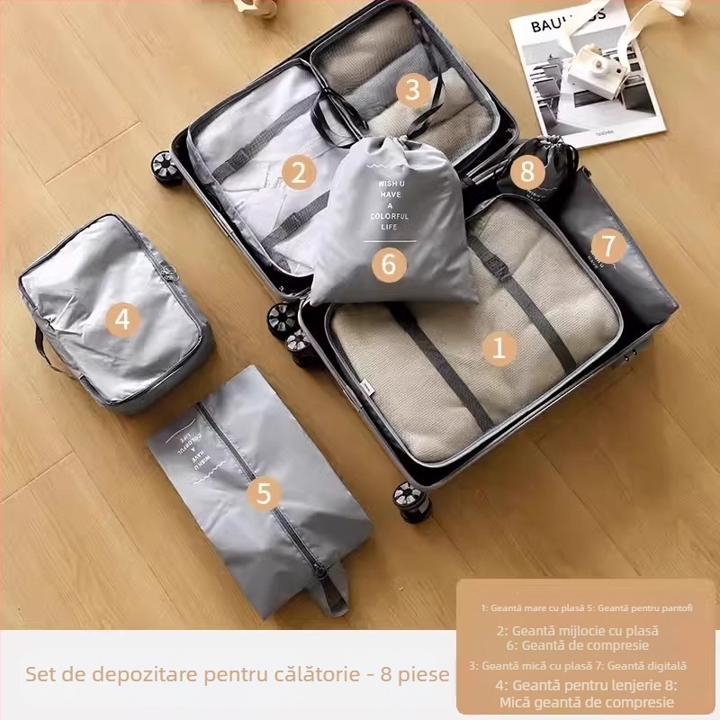 Geantă de depozitare impermeabilă pentru călătorie, costum pentru haine, geantă de depozitare pentru bagaje, geantă de călătorie multifuncțională pentru haine, geantă de depozitare portabilă