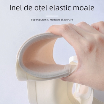 Lenjerie intimă fără sudură din oțel moale cu inel pentru femei, sâni subțiri, mari, sâni mici, push-up, anti-lăsare, reglabil, sutien push-up confortabil