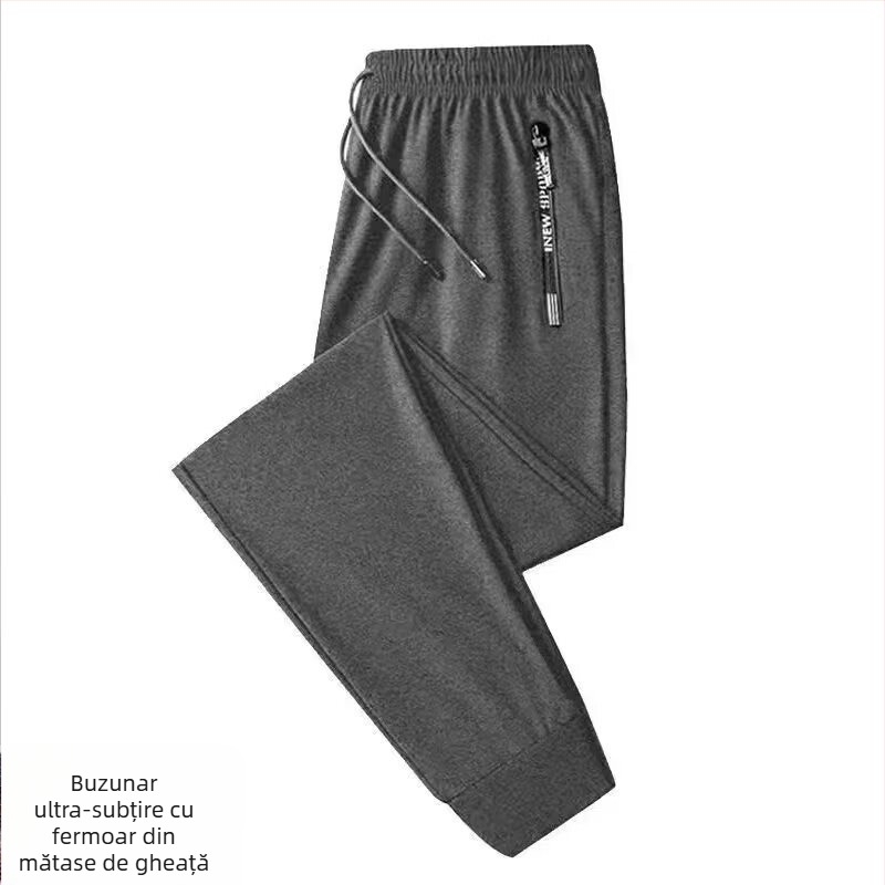 Pantaloni de iarnă Winter Plus Fertilizer Extra Large cu căptușeală din fleece pentru bărbați, pantaloni călduroși îngroșați, pantaloni casual pentru bărbați, pantaloni de catifea de iarnă