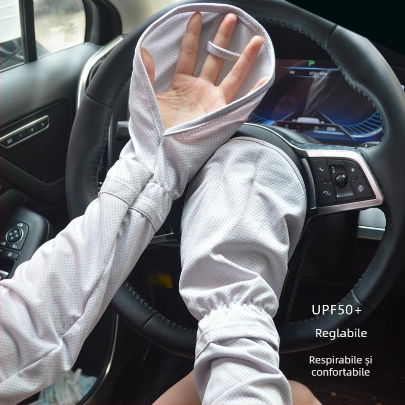 Mănuși de protecție solară cu mânecă de gheață pentru femei, vară, conducere, artefact, potcoavă, mânecă vrac, protector pentru braț, protecție UV, geantă de deget respirabil