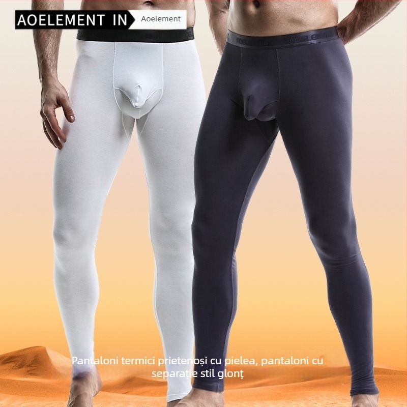 Două-în-unu Bullet separate, fără uzură, lenjerie intimă de toamnă, pantaloni colanți, pantaloni calzi, pantaloni liniari, pantaloni subțiri pentru bărbați