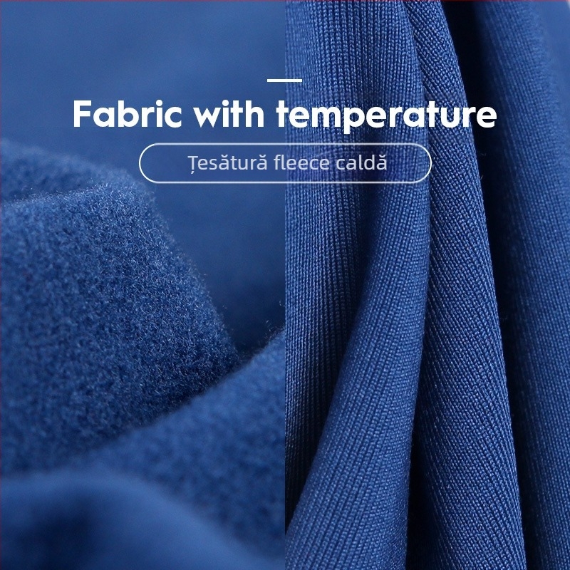 Lenjerie termică fără sudură pentru bărbați, top cu guler în V, iarnă, slim-fit, căptușit cu fleece, cămașă subțire strâmtă, haine de toamnă, pulover din bumbac