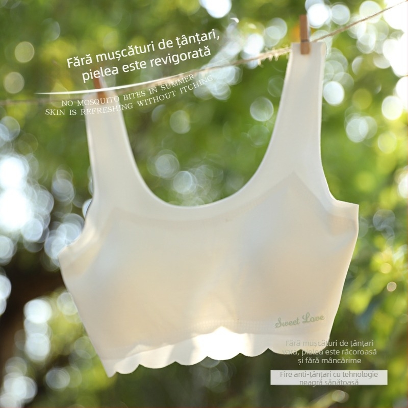 Lenjerie intimă pentru fete de dezvoltare, sutien tip vestă pentru elevi, potrivită pentru 8-16 ani, material emolient modal de calitate superioară