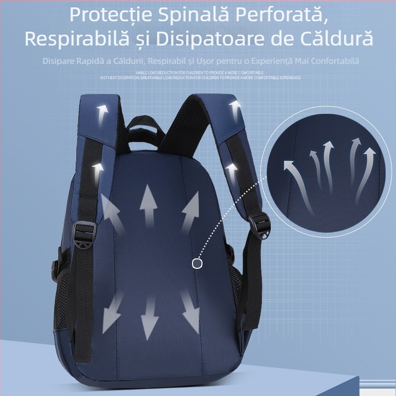 Ghiozdan școlar pentru copii, en-gros, pentru școala primară, pentru bărbați, clasa unu, doi, trei până la șase, băieți și fete, rucsac ușor pentru protecția coloanei vertebrale, reducerea poverii