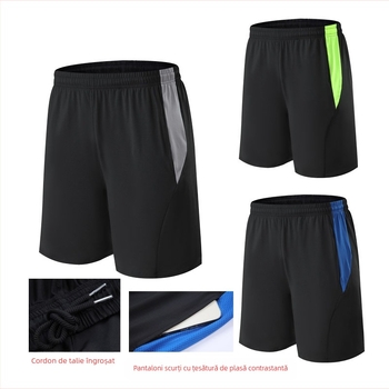 Pantaloni sport pentru bărbați, uscare rapidă, vară, cu cinci puncte, pantaloni de plajă, alergare, fitness, antrenament, peste genunchi, lejer, plus mărime, pantaloni scurți de baschet