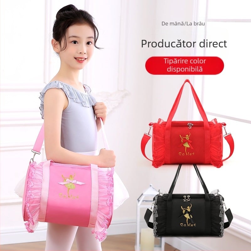 Geantă de dans pentru copii, rucsac de dans pentru fete, geantă de depozitare pentru haine de dans pentru femei, geantă de umăr pentru dans, geantă de mână