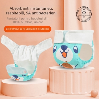 Scutece din tifon, bumbac, dintr-o singură bucată, lavabil, respirabil, inel de urină pentru bebeluși, patru anotimpuri, o generație de păr