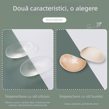 Umăr pernă artefact unghi drept umăr frumusețe umăr invizibil respirabil silicon fals umăr transparent burete anti-alunecare unisex umăr pernă