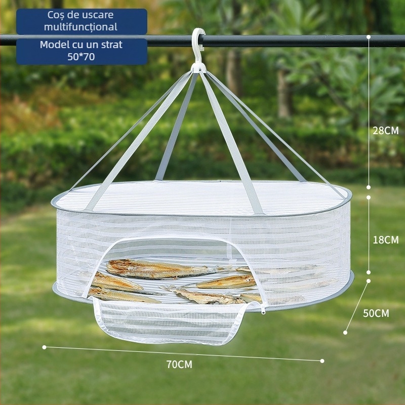Plasă anti-fly pentru pește uscat, plasă pentru produse uscate, coș de uscare pentru balcon, coș de uscare pentru alimente, raft pentru alimente, coș de uscare pentru alimente