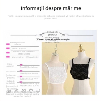 Dantelă piept clasic modă dantelă sexy interior fals guler piept accesorii temperament la modă femei piept film