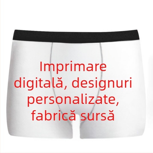 Lenjerie intimă casual respirabilă pentru bărbați, lenjerie intimă imprimată, amuzant, sexy, boxeri, europene și americane, confortabilă și interesantă