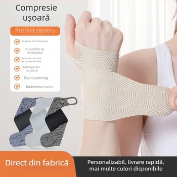 Protecție pentru încheietura mâinii, teacă subțire anti-entorsă pentru vară, protecție pentru încheietura mâinii, teacă sport pentru badminton, cu fixare a articulațiilor de întindere