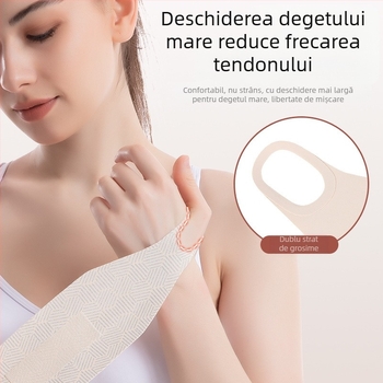 Protecție pentru încheietura mâinii, teacă subțire anti-entorsă pentru vară, protecție pentru încheietura mâinii, teacă sport pentru badminton, cu fixare a articulațiilor de întindere