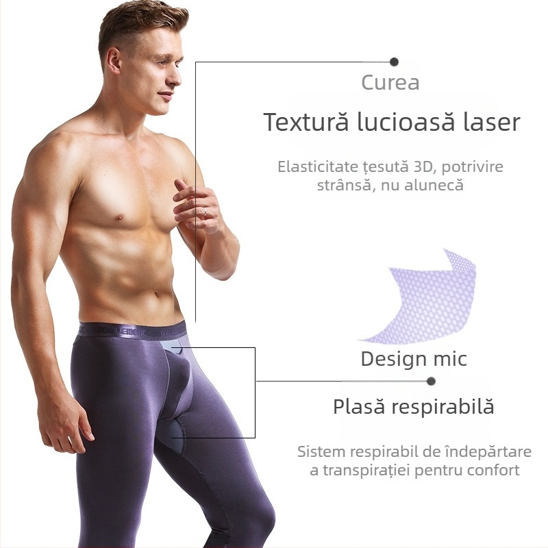 Pantaloni de toamnă pentru bărbați, pantaloni subțiri din bumbac și lână, chiloți pentru bărbați, colanți scrot, primăvară și iarnă, pantaloni calzi, linie