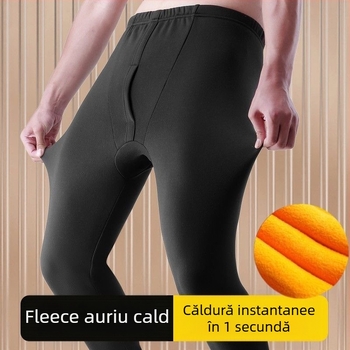 Pantaloni de iarnă pentru bărbați, îngroșați și căptușiți cu fleece, îngroșați, din bumbac și lână, Thunderpants, pantaloni de toamnă, pantaloni de căptușeală pentru bărbați, plus mărime