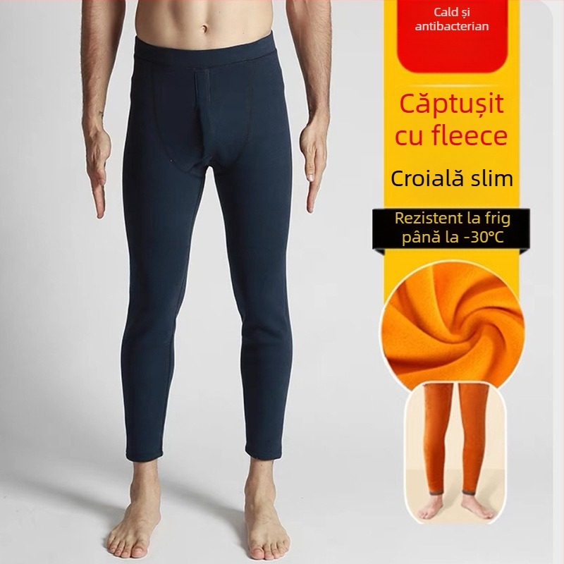 Pantaloni de iarnă pentru bărbați, îngroșați și căptușiți cu fleece, îngroșați, din bumbac și lână, Thunderpants, pantaloni de toamnă, pantaloni de căptușeală pentru bărbați, plus mărime