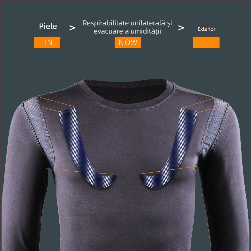 Costum de lenjerie termică cu guler rotund pentru bărbați, rezistent la frig, din bumbac, pantaloni pentru tineri, toamnă, bază subțire, pantaloni de toamnă, primăvară, toamnă și iarnă
