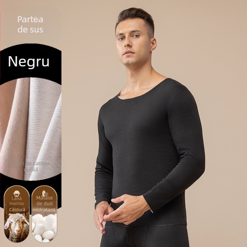 Pantaloni de toamnă pentru bărbați, pantaloni calzi, purtați toamna și iarna, căptușiți cu fleece, lână, mătase, față-verso, fleece, bază îngroșată, pantaloni caldi