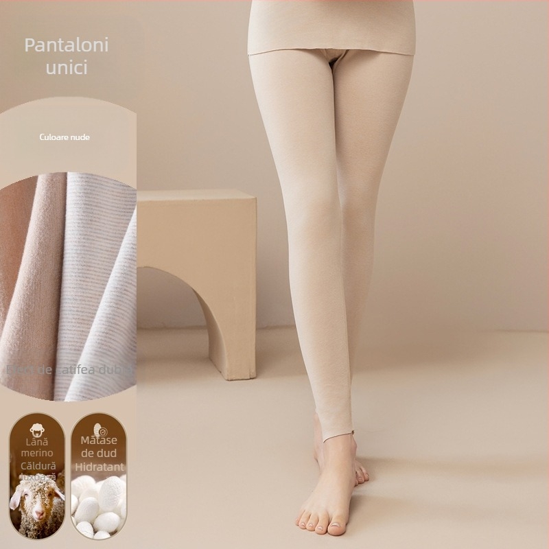 Pantaloni de toamnă pentru bărbați, pantaloni calzi, purtați toamna și iarna, căptușiți cu fleece, lână, mătase, față-verso, fleece, bază îngroșată, pantaloni caldi