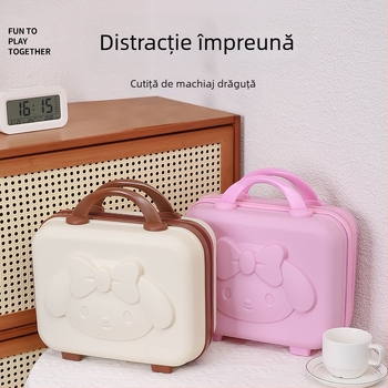 14 inch valiză pentru bărbați și femei pentru copii, model de desene animate, geantă de depozitare, cutie de suveniruri PP, geantă cosmetică de mare capacitate