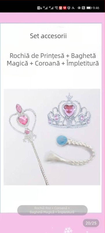 Fete prințesa Anna Frozen vară nouă Halloween ziua de naștere rochie costum Super Fairy frumos stil occidental