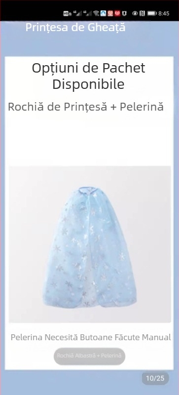 Fete prințesa Anna Frozen vară nouă Halloween ziua de naștere rochie costum Super Fairy frumos stil occidental