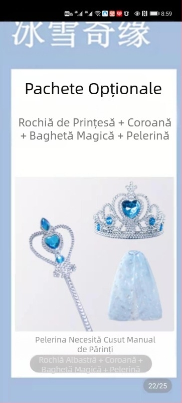 Fete prințesa Anna Frozen vară nouă Halloween ziua de naștere rochie costum Super Fairy frumos stil occidental