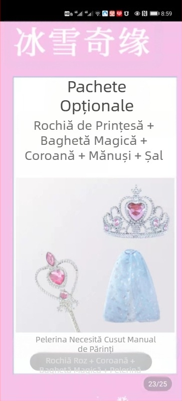 Fete prințesa Anna Frozen vară nouă Halloween ziua de naștere rochie costum Super Fairy frumos stil occidental