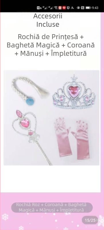 Fete prințesa Anna Frozen vară nouă Halloween ziua de naștere rochie costum Super Fairy frumos stil occidental