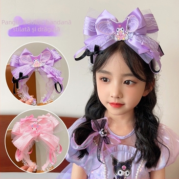 Copii Kulomi Hair Band pentru fete drăguț Sanrio Bow desen animat Bow fete rupt Hair Band accesorii de pălării