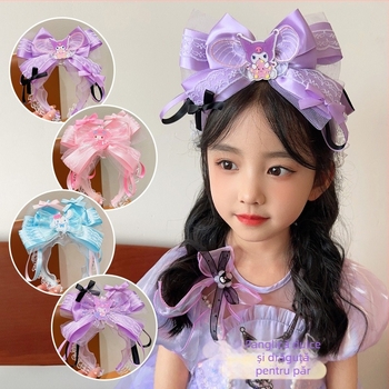 Copii Kulomi Hair Band pentru fete drăguț Sanrio Bow desen animat Bow fete rupt Hair Band accesorii de pălării