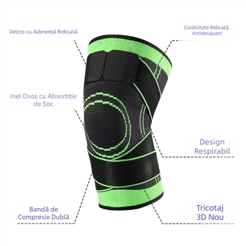 Genunchiere curea transfrontalieră sport vară coș fotbal fitness alergare subțire tricotate genunchiere husă înfășurare presurizată antiderapantă