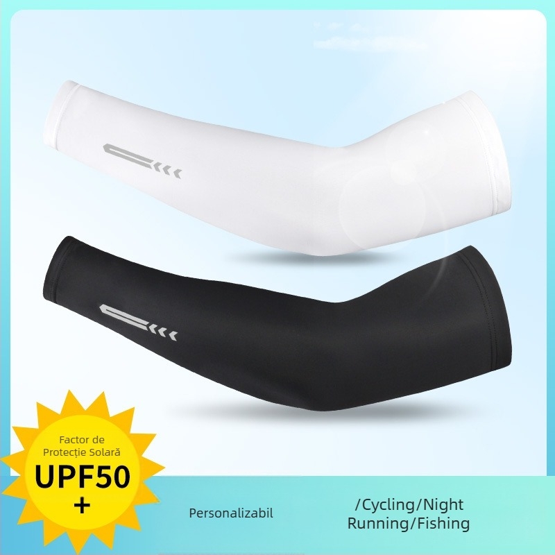 Manșoane reflectorizante pentru protecție solară Ice Silk, en-gros, pentru bărbați și femei, protecție UV de vară, condus, pescuit, alergare nocturnă, subțire