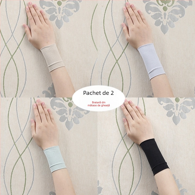 Brățară sport subțire de vară direct din fabrică, curea de încheietură cool pentru bărbați și femei, fitness, absorbant de transpirație, respirabil, cu manșon de gheață, acoperire pentru cicatrici, en-gros