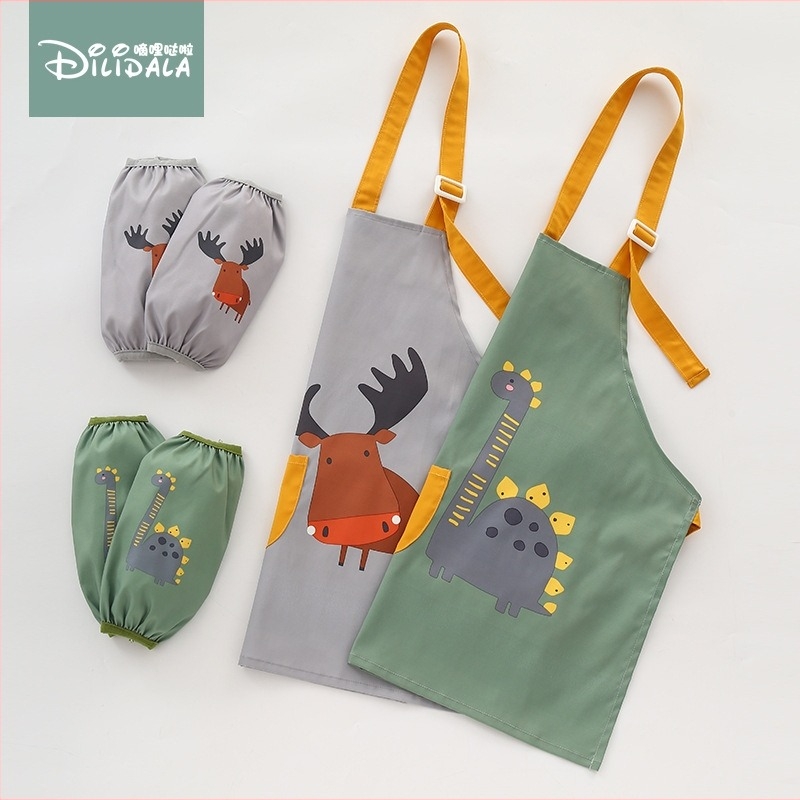 Șorț pentru bebeluși, impermeabil, pentru băieți și copii, pentru pictură, bluză anti-murdar, pentru haine de pictură fete, inversă, îmbrăcat, doar pentru studenți la artă