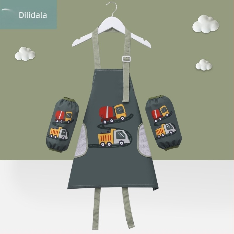 Șorț pentru bebeluși, impermeabil, pentru băieți și copii, pentru pictură, bluză anti-murdar, pentru haine de pictură fete, inversă, îmbrăcat, doar pentru studenți la artă