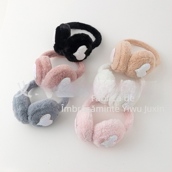 Drăguț cald plush love earmuffs iarna studenți ciclism cald rezistent la vânt frig-rezistent anti-îngheț ureche protecție ureche cald ureche capac