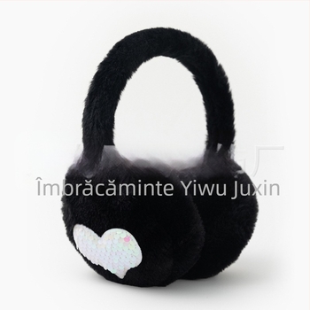 Drăguț cald plush love earmuffs iarna studenți ciclism cald rezistent la vânt frig-rezistent anti-îngheț ureche protecție ureche cald ureche capac